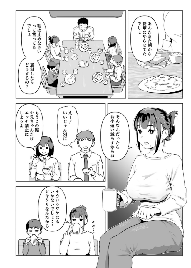 ウチでは家族セックスは常識らしい1 もちち丸 サンプル画像