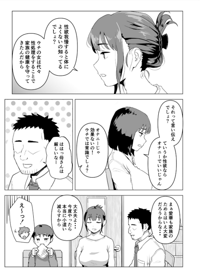 ウチでは家族セックスは常識らしい1 もちち丸 サンプル画像