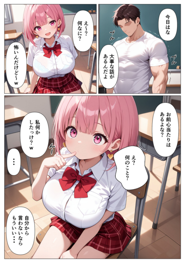 指導部屋は問題児エロかわギャルとのイチャラブ部屋になりました モザイク版 かのん絵師 あいラビ サンプル画像