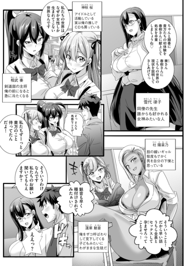 ぱられる☆はぁれむ 〜童貞教師の俺が並行世界で巨乳女子たちにモテまくり!?〜【FANZA特典付】 鷲塚翔 サンプル画像