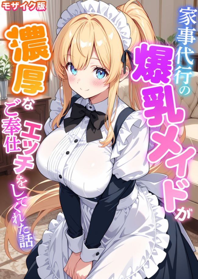 家事代行の爆乳メイドが濃厚なご奉仕エッチをしてくれた話 モザイク版 エロ漫画 サンプル画像