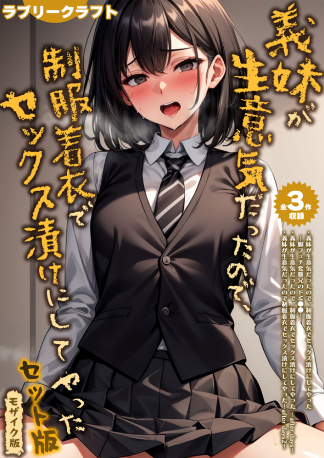 【全3作収録】義妹が生意気だったので、制服着衣でセックス漬けにしてやった セット版 モザイク版 ラブリークラフト あいラビ サンプル画像