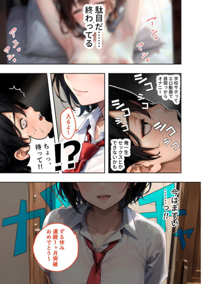 幼なじみの淫らな不登×治療 総集編 モザイク版 蘭斗 サンプル画像