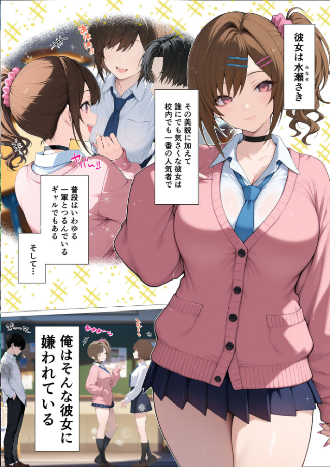 俺に近づくと発情しちゃう病気にかかったギャル幼馴染は誰にも相談できず俺で性欲を発散する【単話】(1) モザイク版 エロ漫画 サンプル画像