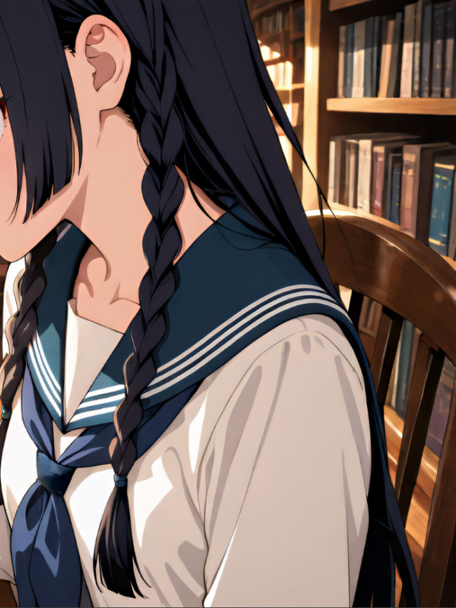【CG】微乳図書委員の受難 おじさんに汚され、理性が崩壊する瞬間 モザイク版  万工房 あいラビ サンプル画像
