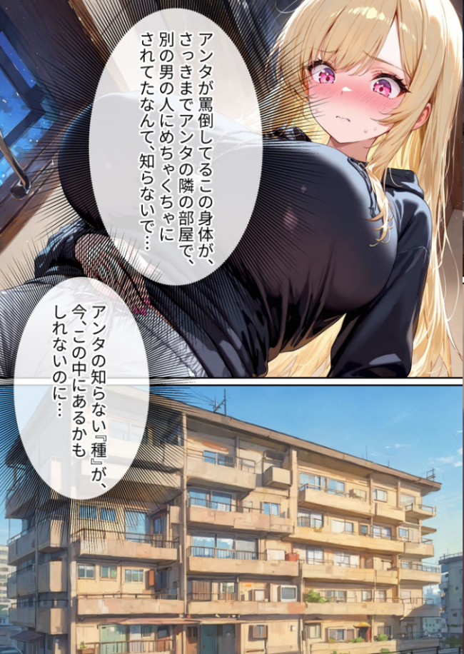 クズ夫への托卵復讐〜お前の嫁(ギャル)、俺が孕ませといたよ〜【単話】(2) モザイク版 あーもん堂 あいラビ サンプル画像
