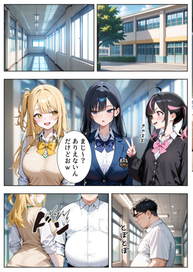 いじめられてた陰キャのボクがカーストトップギャルに中●し報復した話〜南条れいな 裏切り編〜 モザイク版 エロ漫画 サンプル画像