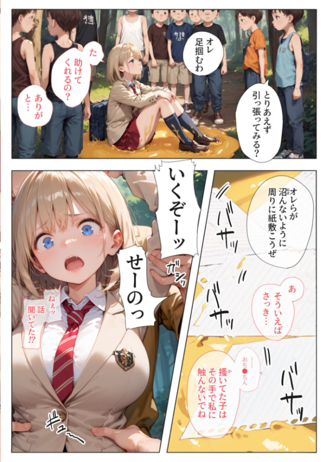 おねぇちゃんどうしたのw?〜囲まれ〇され壊される〜 モザイク版 愛・筋肉博 あいラビ サンプル画像