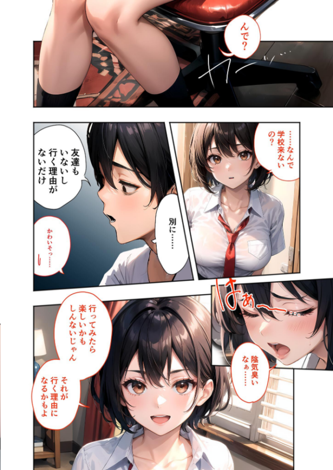 幼なじみの淫らな不登×治療 総集編 モザイク版 蘭斗 サンプル画像