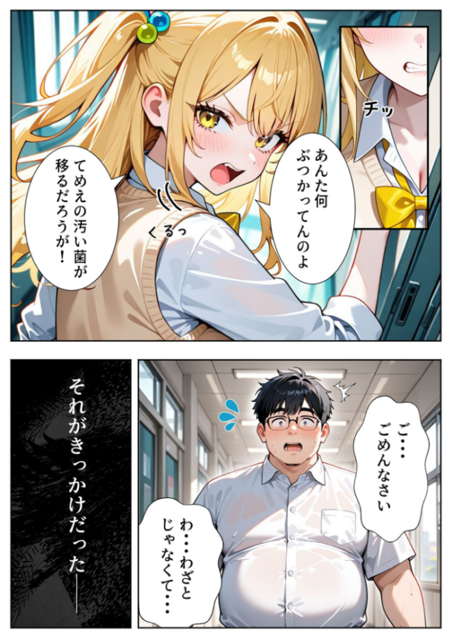 いじめられてた陰キャのボクがカーストトップギャルに中●し報復した話〜南条れいな 裏切り編〜 モザイク版 エロ漫画 サンプル画像
