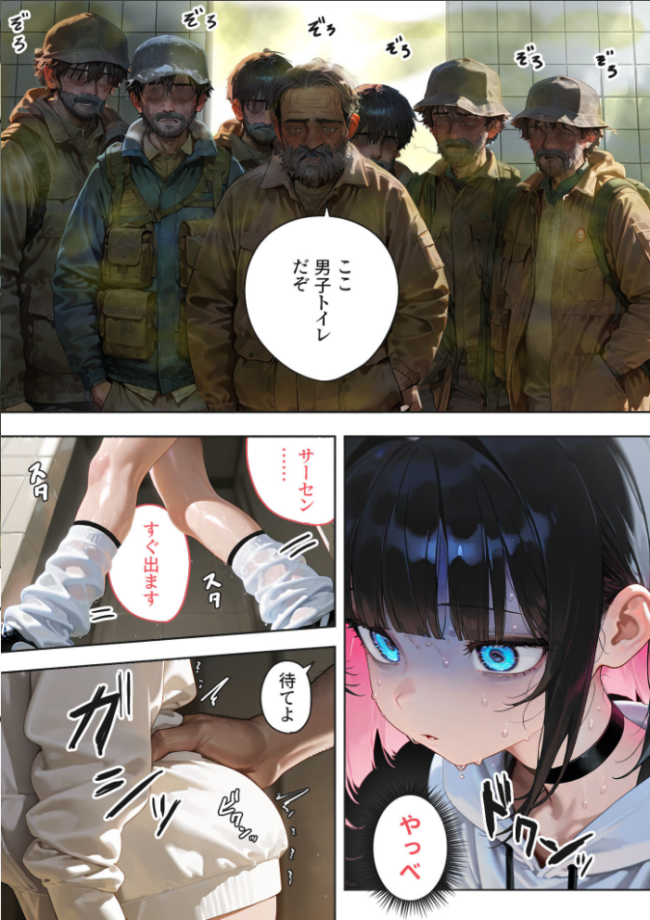 エロ漫画家の過激でキケンな突撃取材 〜お前が便所になるんだよ！〜 モザイク版  愛・筋肉博 あいラビ サンプル画像