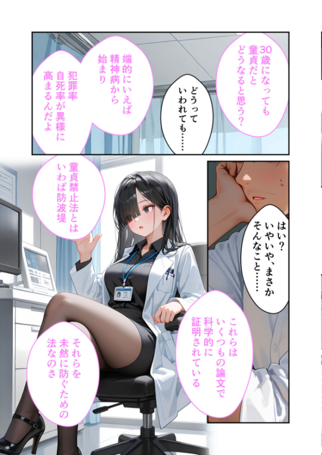 童貞撲滅!セックス・クリニック(8)〜白衣の天使に痴療された僕の童貞〜 モザイク版 エロ漫画 サンプル画像