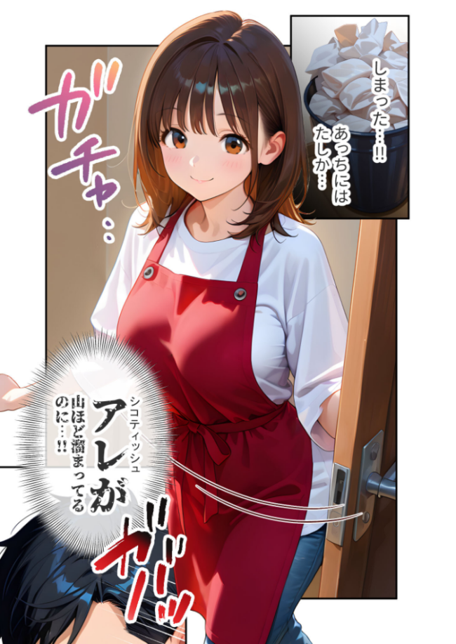 家性婦の御手洗さんは竿のお片付けまでしてくれる 〜爆乳・爆尻持ちのド変態シゴデキ美女〜 モザイク版 エロ漫画 サンプル画像