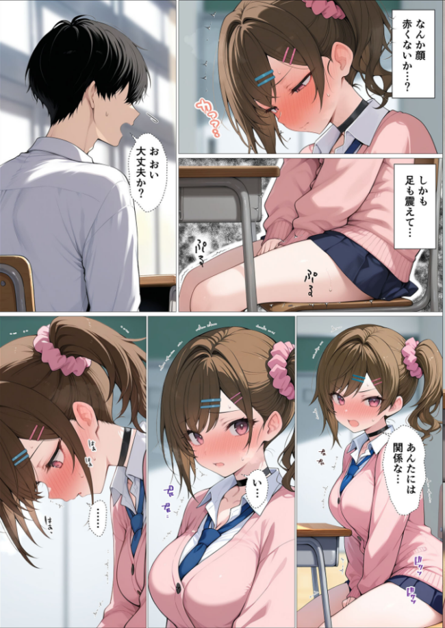 俺に近づくと発情しちゃう病気にかかったギャル幼馴染は誰にも相談できず俺で性欲を発散する【単話】(1) モザイク版 エロ漫画 サンプル画像