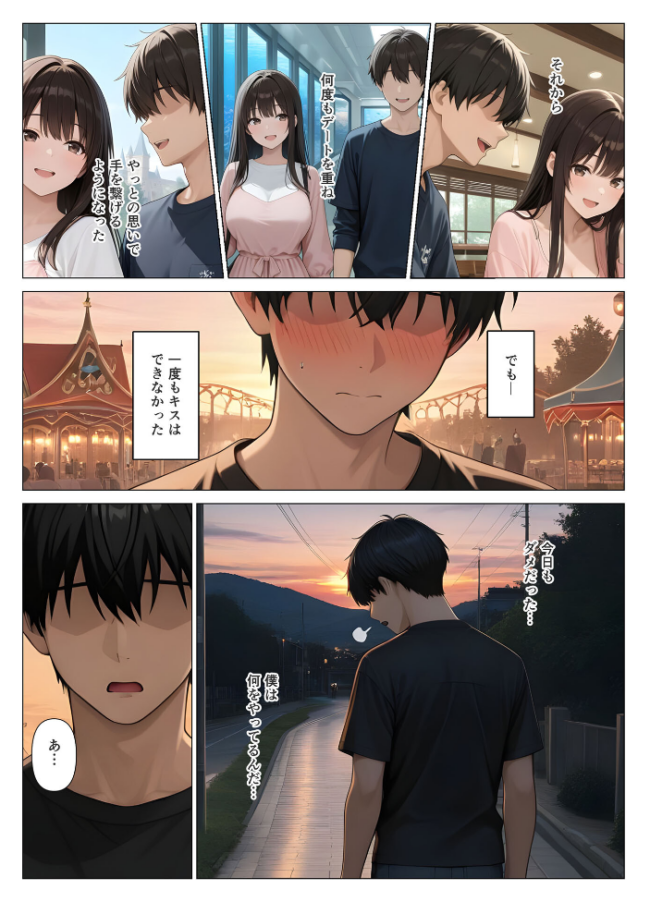 初めての相手は彼女の姉 人妻に童貞相談したら中●しセックスしてしまった話 モザイク版  桃色紅茶 あいラビ サンプル画像