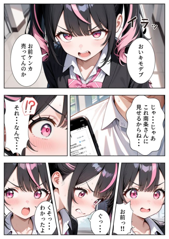 いじめられてた陰キャのボクがカーストトップギャルに中●し報復した話〜南条れいな 裏切り編〜 モザイク版 エロ漫画 サンプル画像