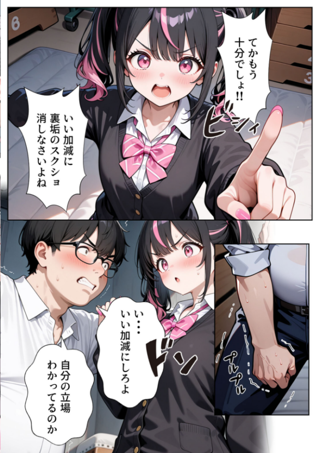 いじめられてた陰キャのボクがカーストトップギャルに中●し報復した話〜南条れいな 裏切り編〜 モザイク版 エロ漫画 サンプル画像